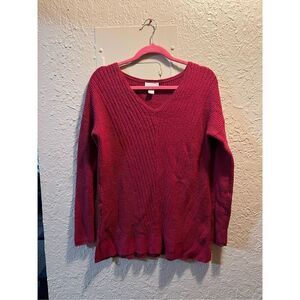 Loft V-Neck Pullover Sweater Woman’s Size Small